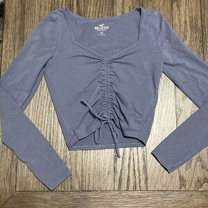 Hollister Long Sleeve Crop Top - Size S
